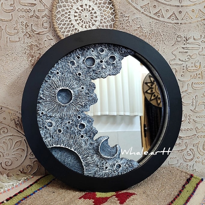 دکوراتیو آینه ماه مدل ماهلین